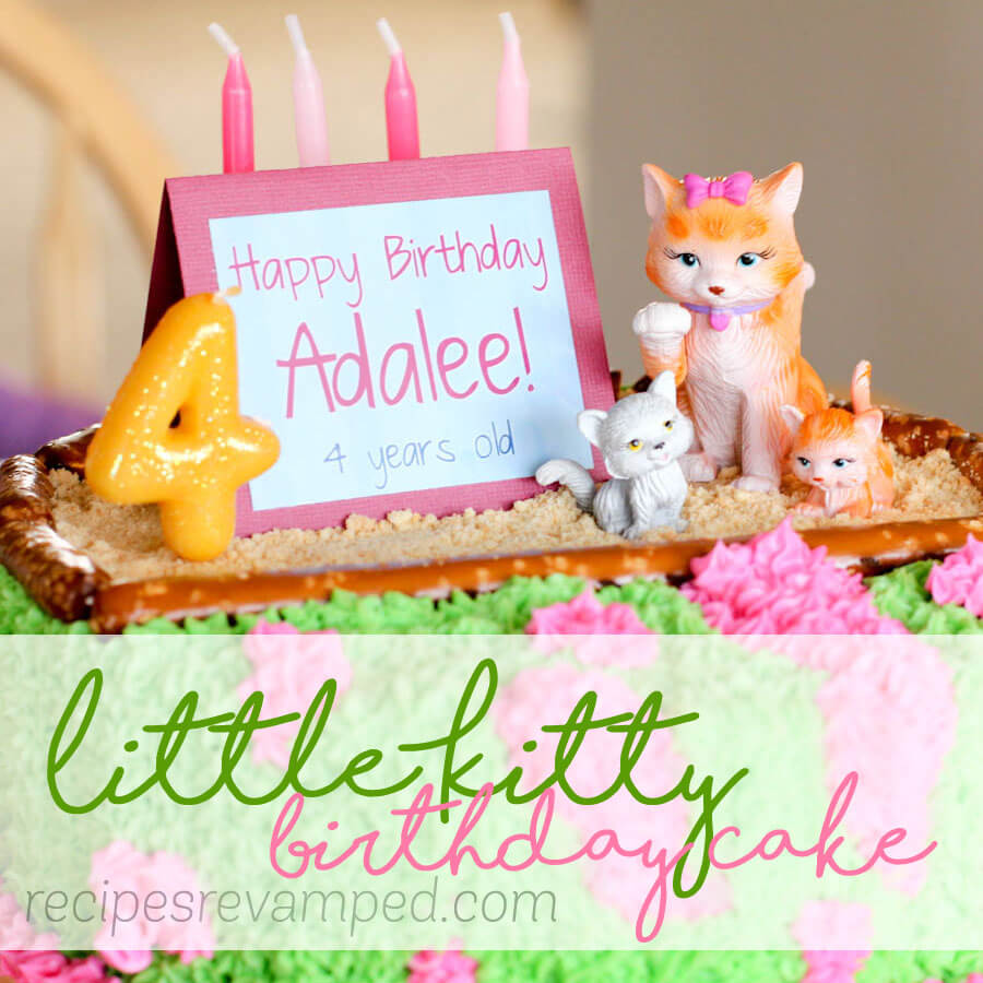 Little Kitty Birthday Cake Recipe - Recipes Revamped