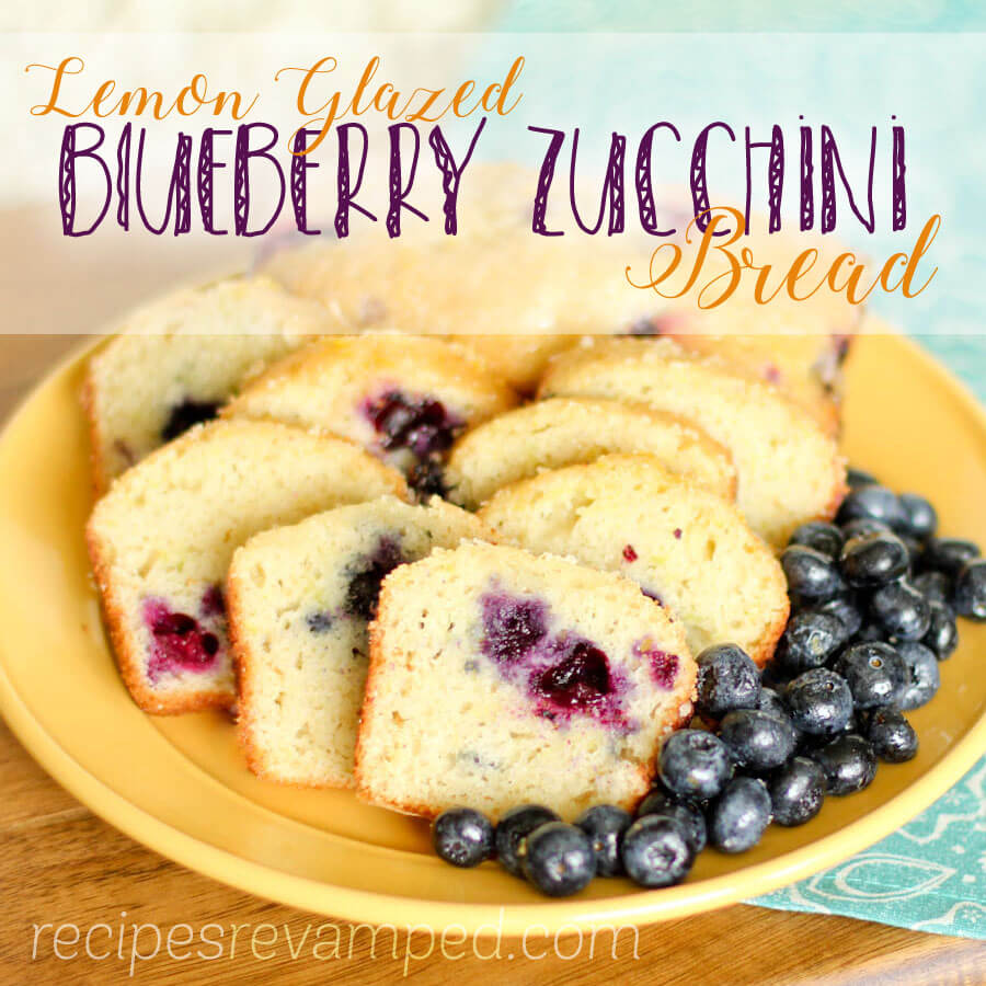 Lemon Glazed Blueberry Zucchini Bread Recipe - Recipes Revamped