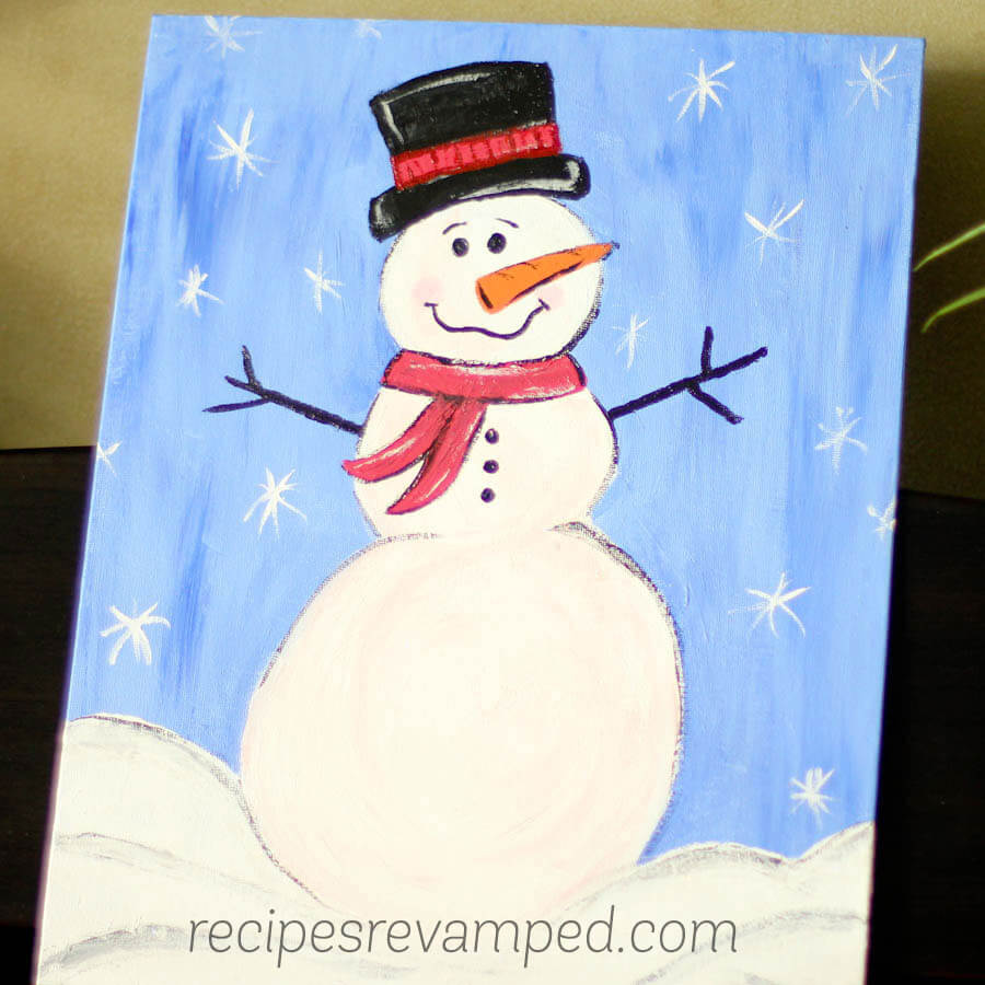 Snowman Painting Recipe - Recipes Revamped