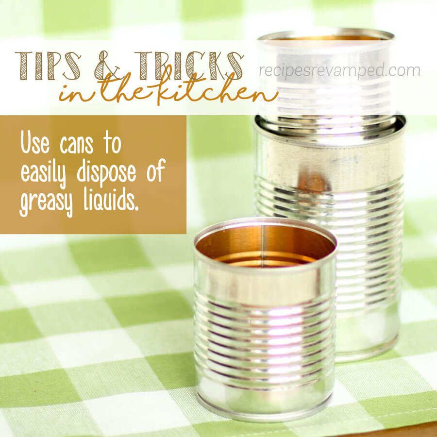 Disposing of Greasy Liquids in Cans Recipe - Recipes Revamped